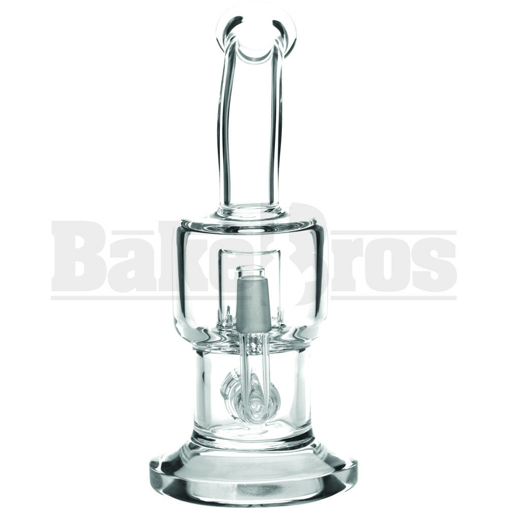 WP STEMLESS GRID & BARREL PERC 8" CLEAR MALE 14MM