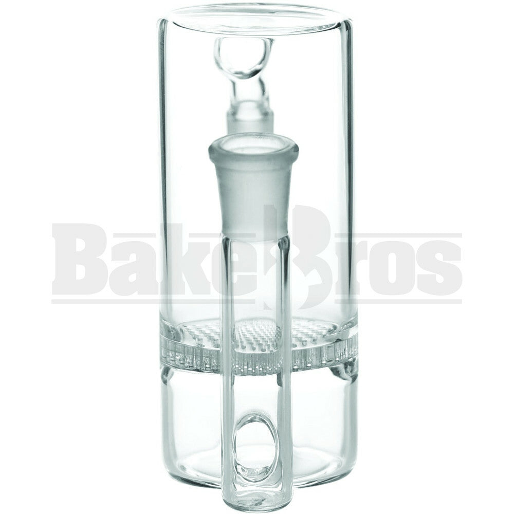 ASHCATCHER HONEYCOMB DISK PERC 45* ANGLED JOINT S CONFIG CLEAR MALE 14MM