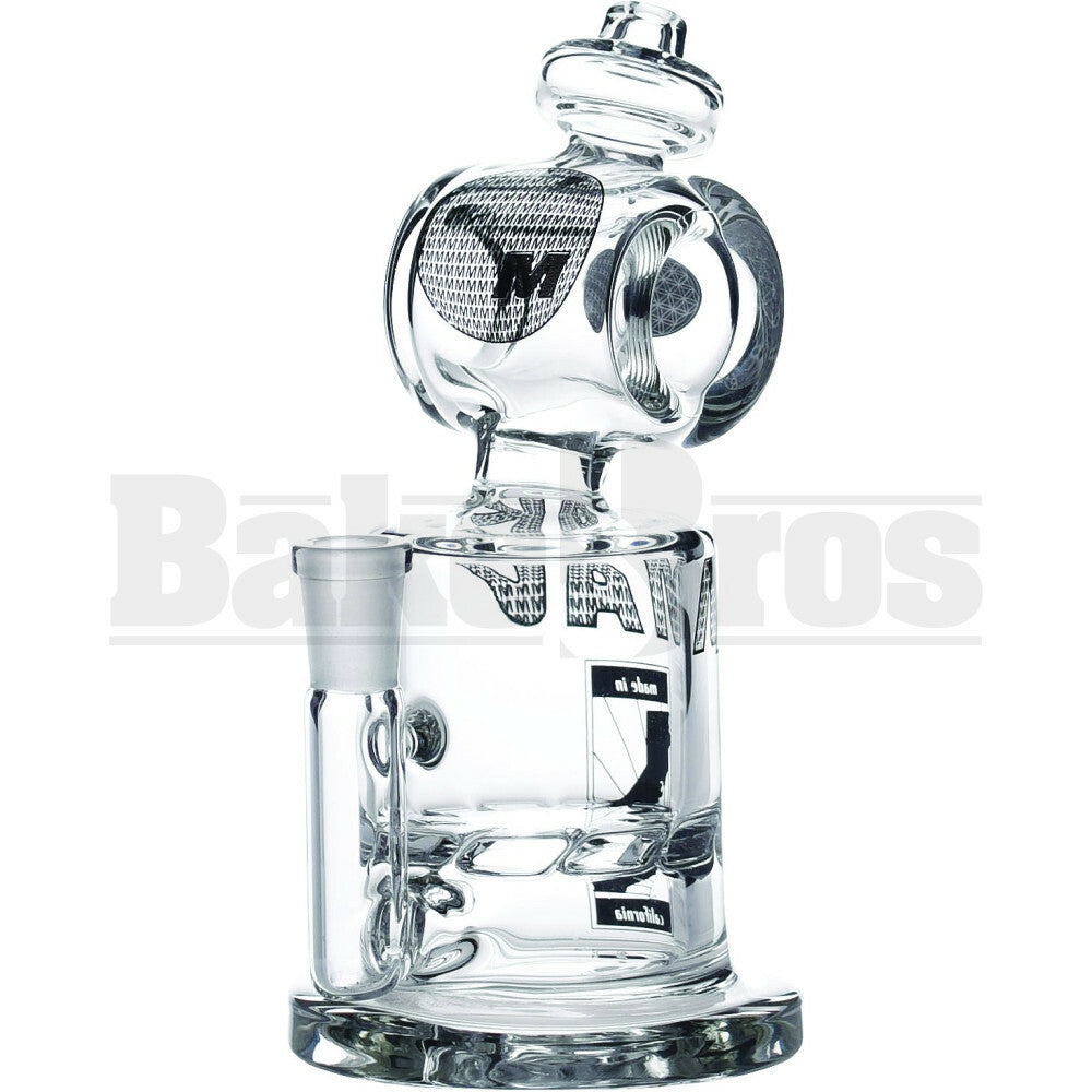 MAVERICK WP TURBINE DISK PERC OIL VAPOR RIG BARREL NECK 6" CLEAR FEMALE 10MM