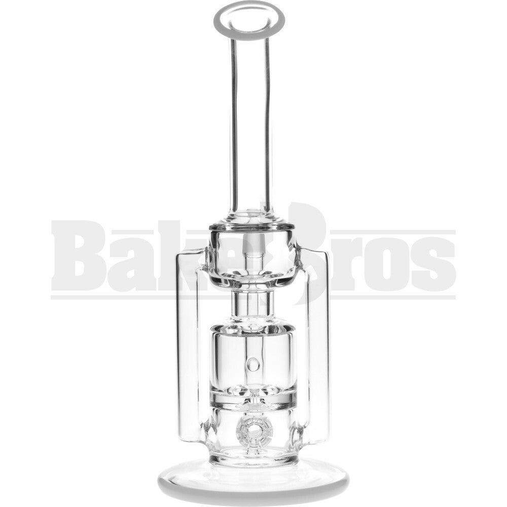 WP BARREL PERC KLEIN RECYCLER ANGLE MOUTH 10" IVORY WHITE MALE 18MM