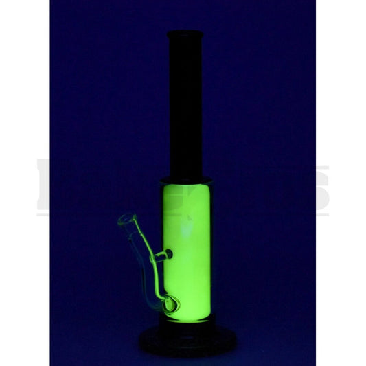 BLUE LABEL WP GLOW IN THE DARK YELLOW TURBINE PERC 14" BLACK FEMALE 14MM