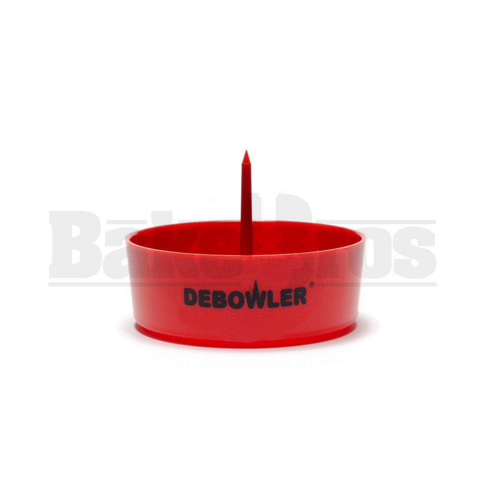 DEBOWLER ASHTRAY BOWL POKER 4" RED