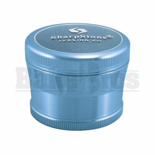 SHARPSTONE 2.0 HARD TOP GRINDER 4 PIECE 2.2" BLUE Pack of 1