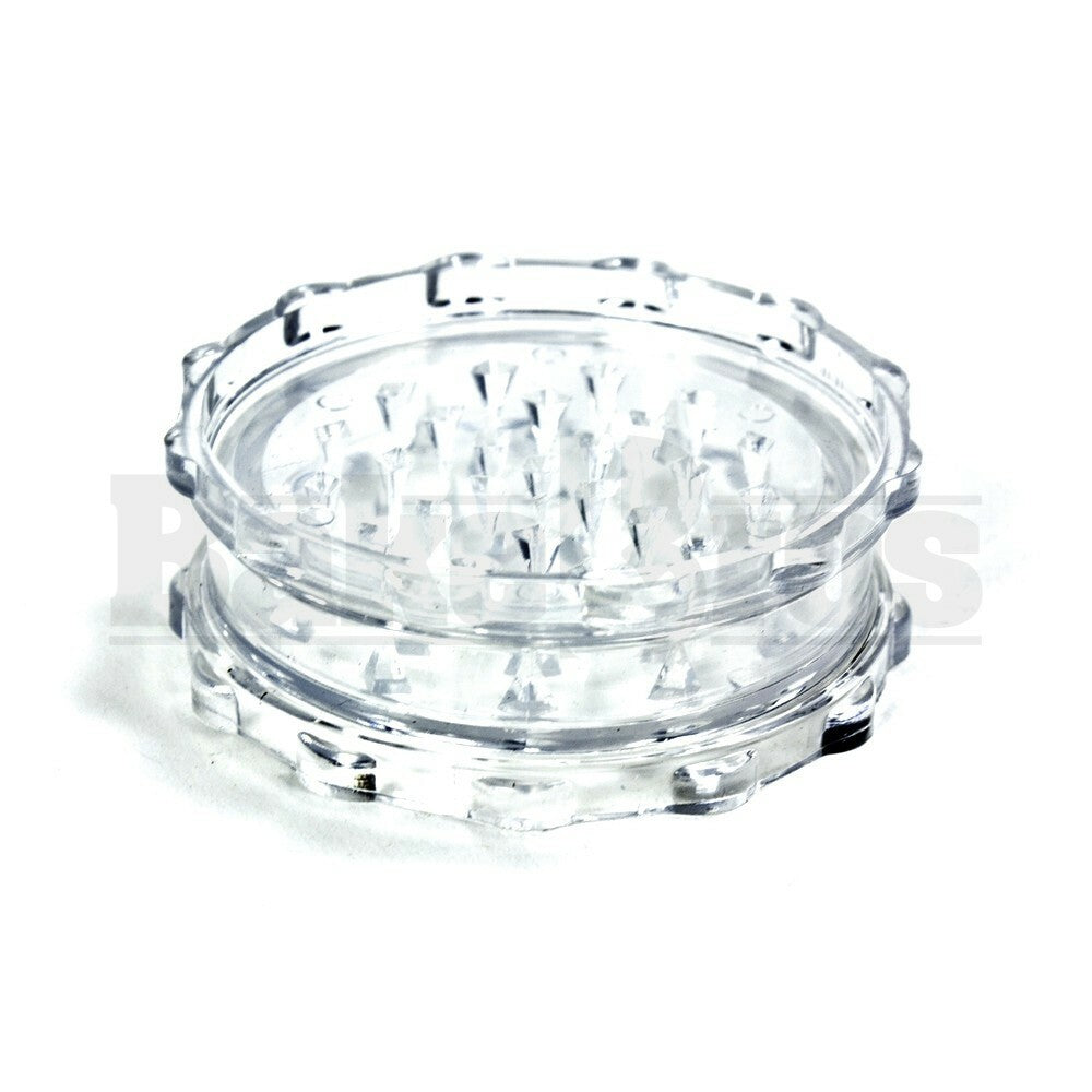 PLASTIC POLLEN GRINDER 3.0" CLEAR Pack of 1