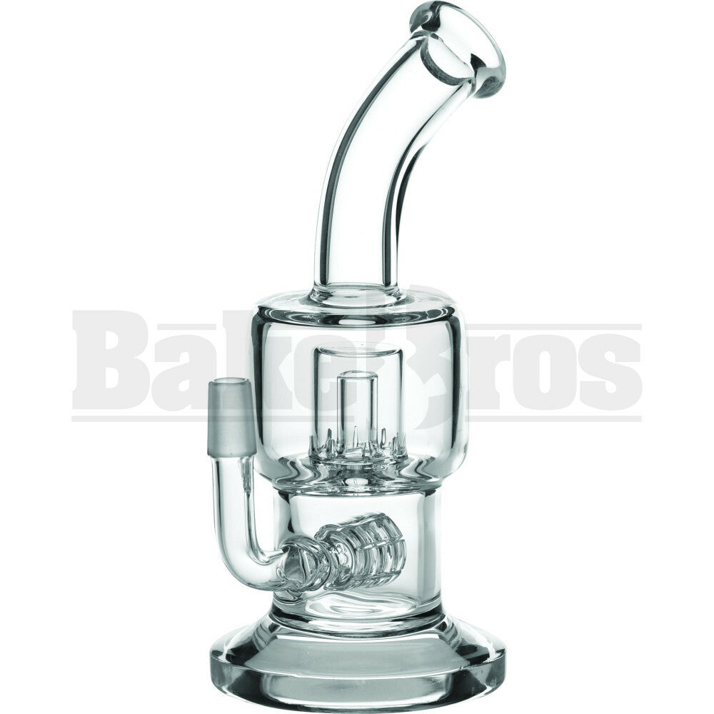 WP STEMLESS GRID & BARREL PERC 8" CLEAR MALE 14MM