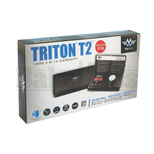 MY WEIGH ELECTRONIC SCALE TRITON T2 SERIES 0.1g 120g BLACK