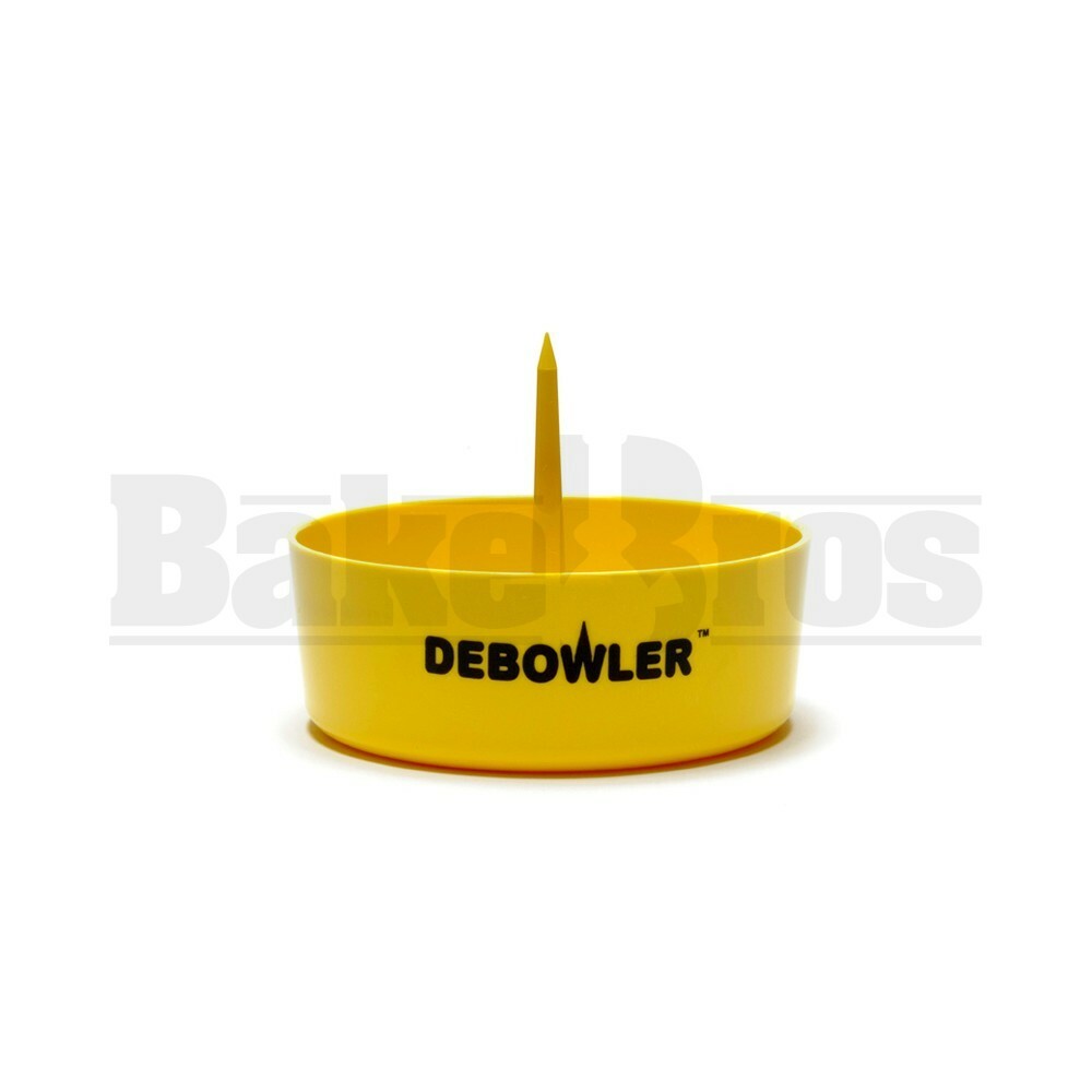 DEBOWLER ASHTRAY BOWL POKER 4" YELLOW