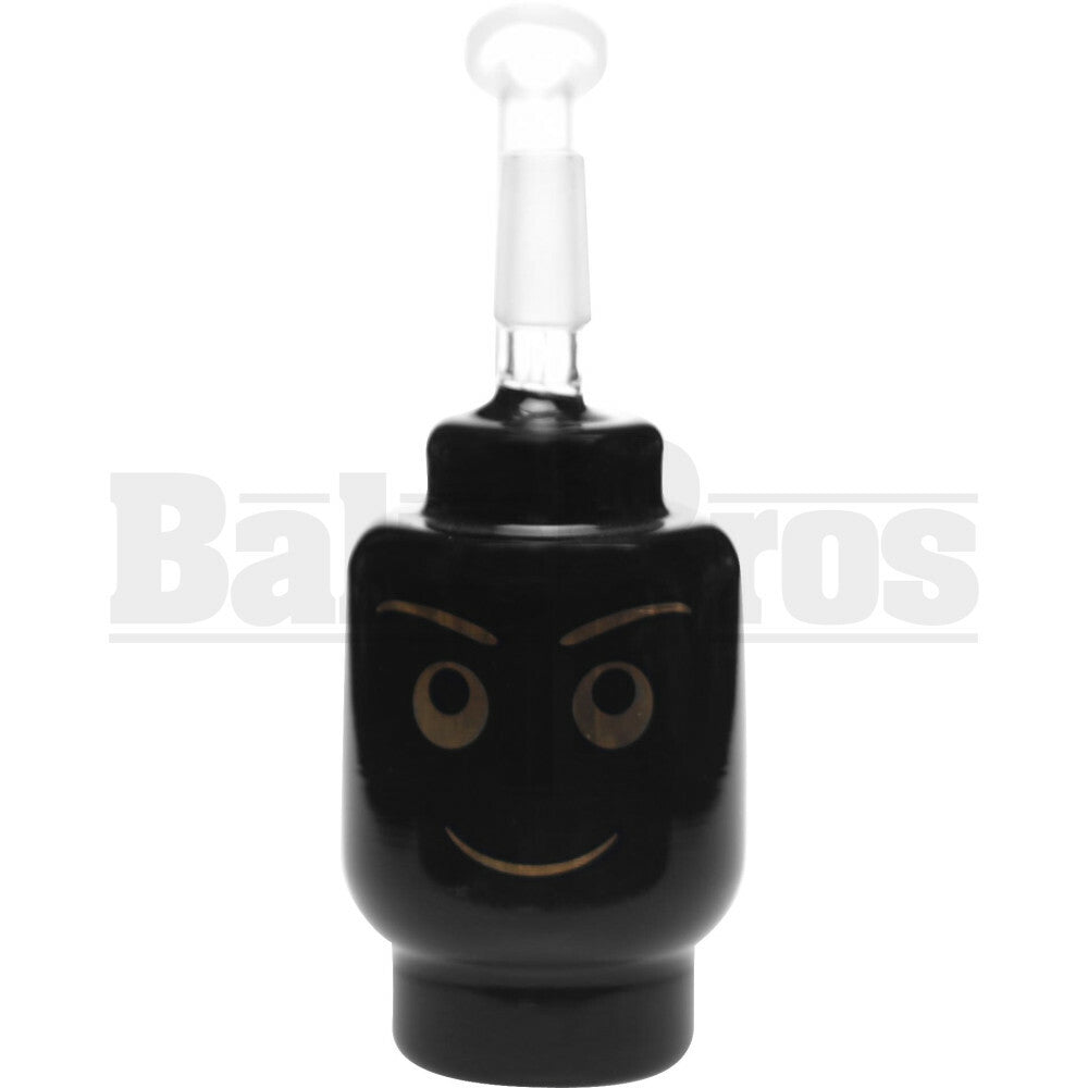 WP HAPPY FACE CYLINDER 6" BLACK GOLD MALE 14MM