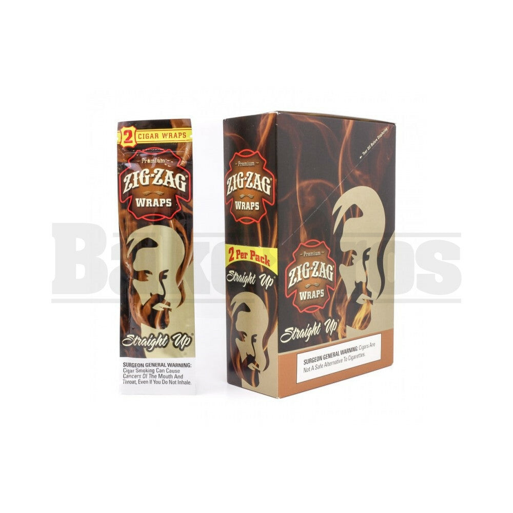 ZIG ZAG CIGAR WRAPS 2 PER PACK STRAIGHT UP Pack of 25