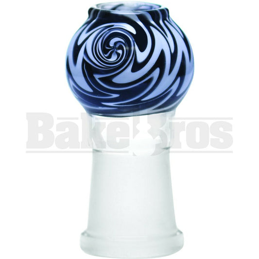 DOME VAPOR WIG-WAG ART DESIGN BLACK WHITE 18MM