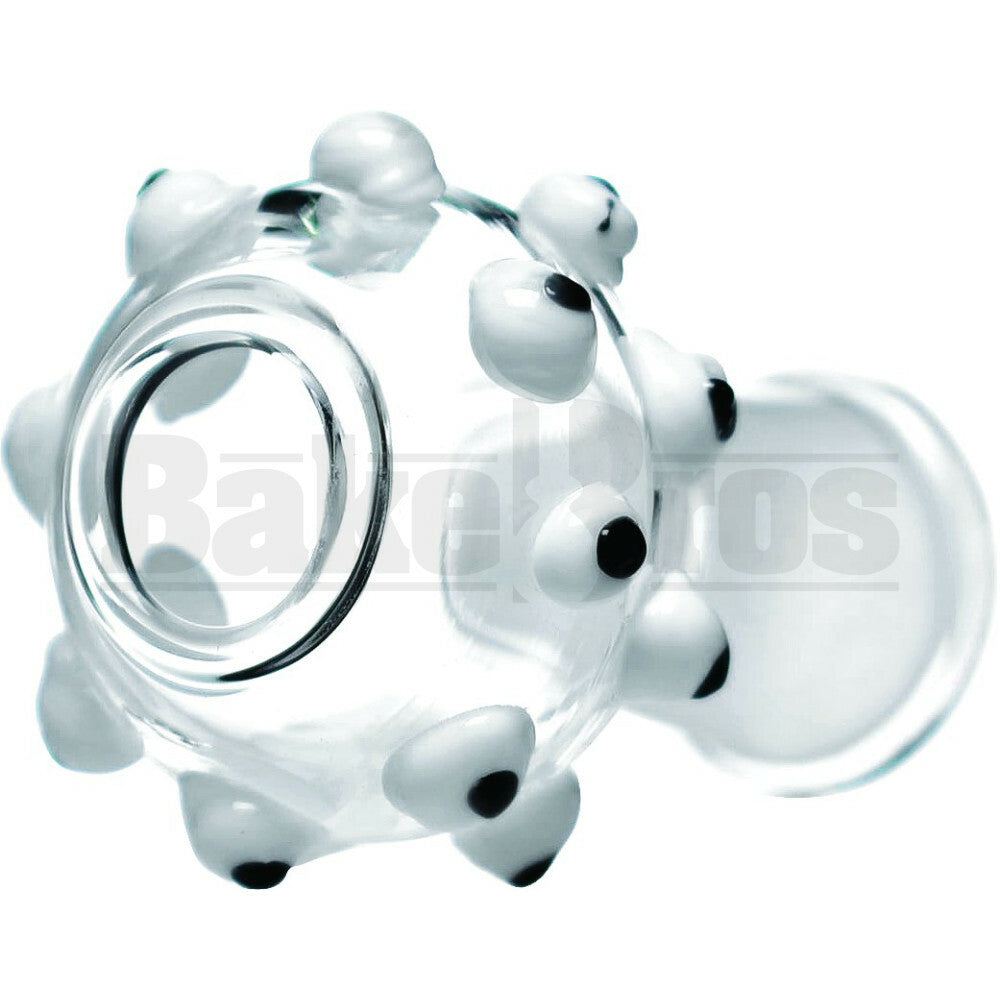 DOME VAPOR POLKA DOT EYEBALL HOLDER BLACK WHITE 18MM