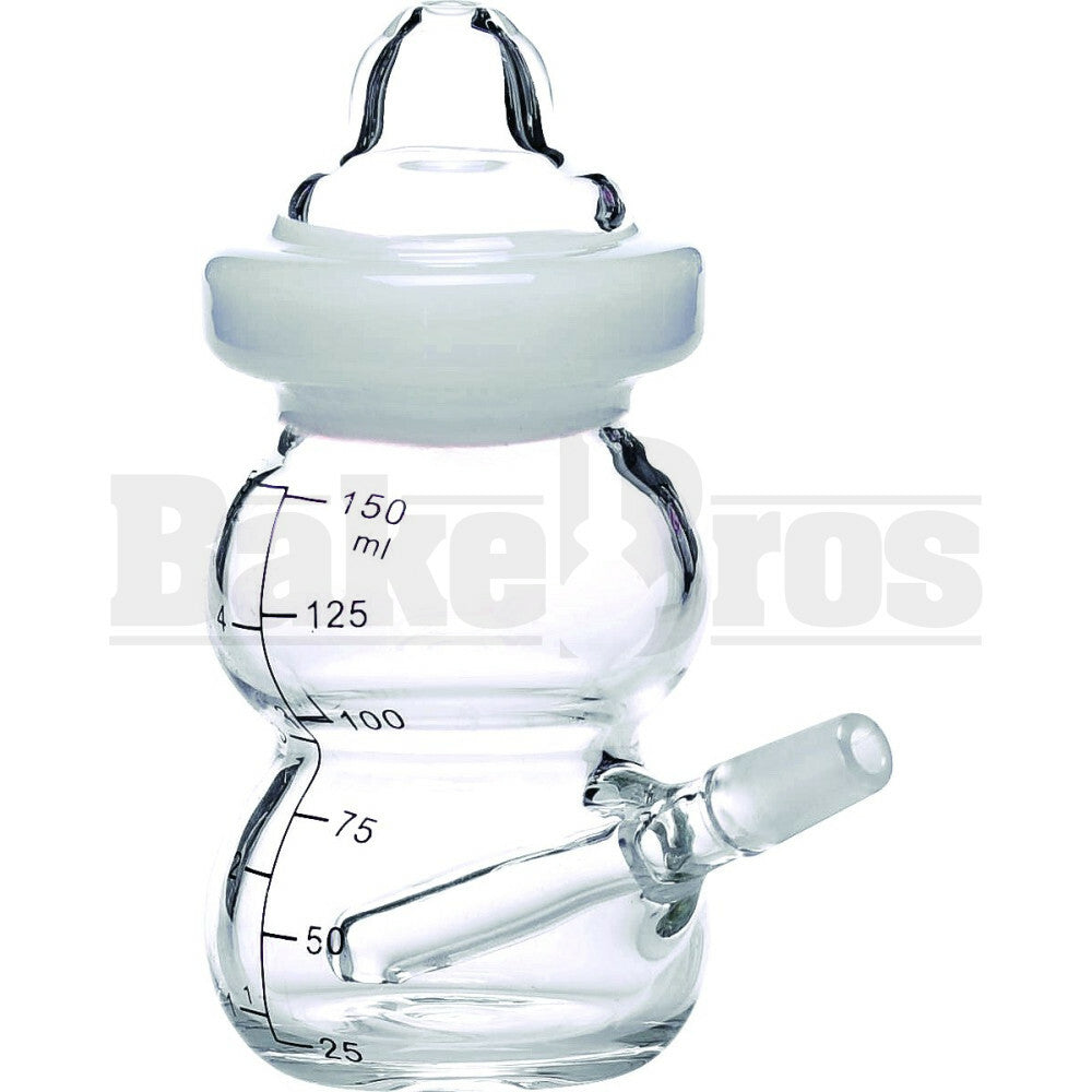 WP BABY BOTTLE 4" IVORY WHITE MALE 10MM