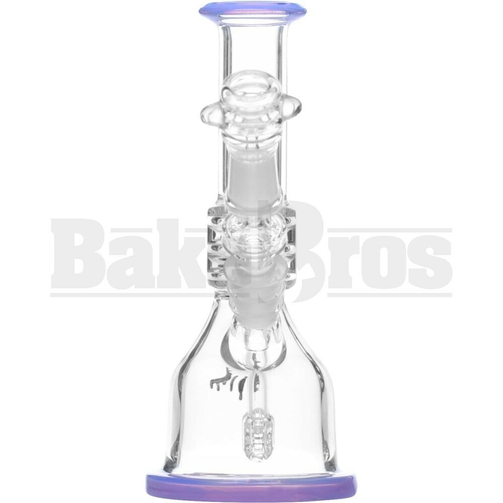 PULSE WP MINI BARREL STEM BEAKER VAPOR RIG 7" PINK SLIME FEMALE 14MM