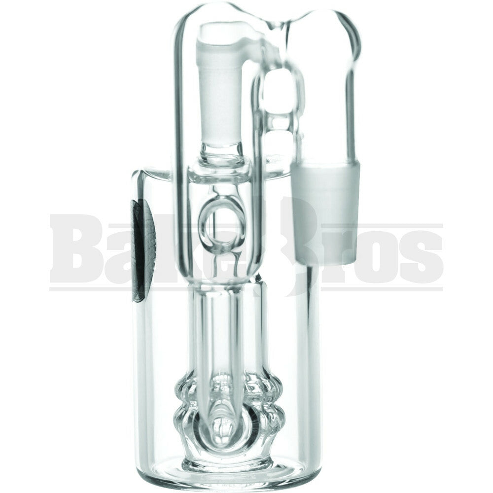 MAVERICK ASHCATCHER ATOMIC WITH RECYCLER 90* JOINT CLEAR MALE 18MM