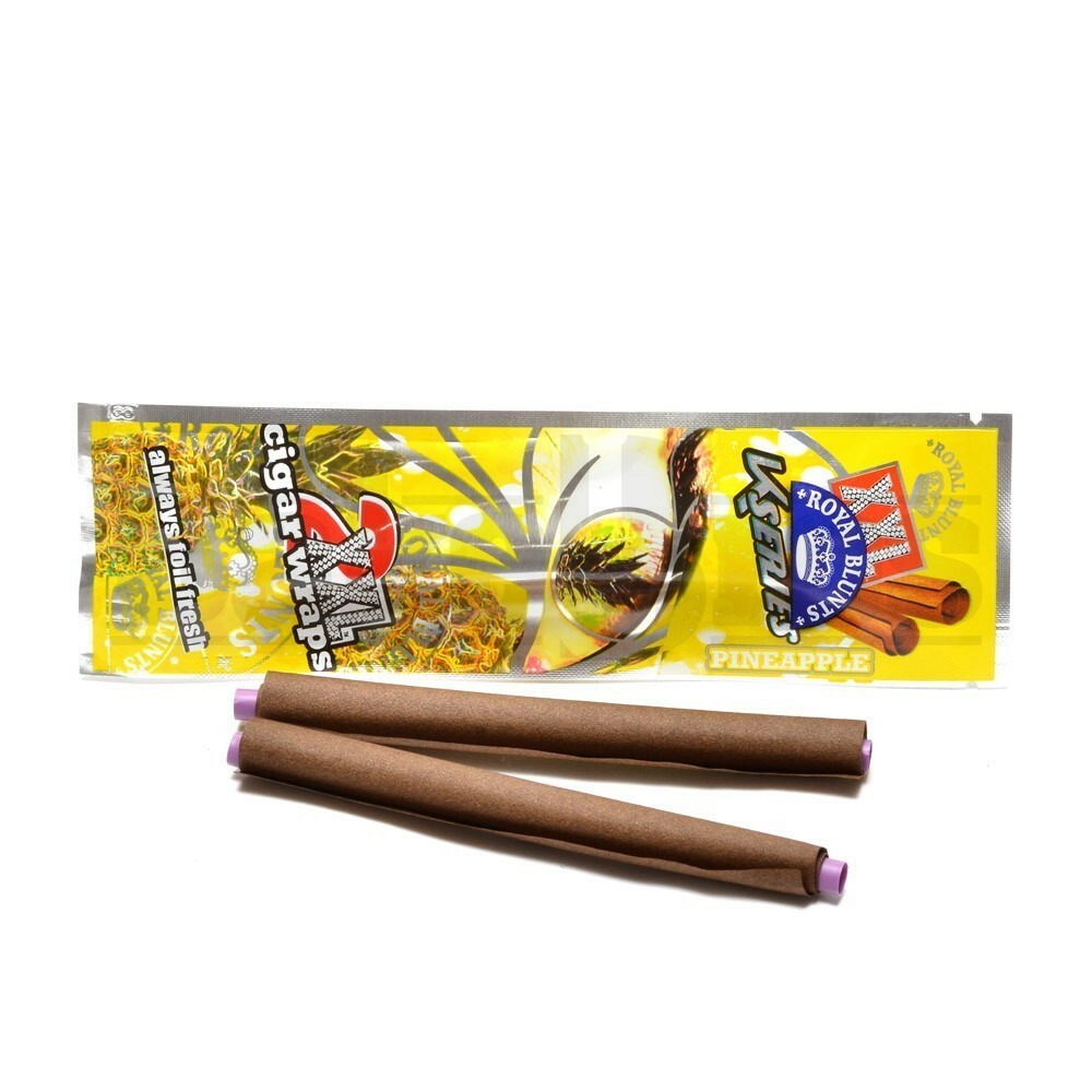 XXL ROYAL BLUNTS K SERIES CIGAR WRAPS 2 PER PACK PINEAPPLE Pack of 12