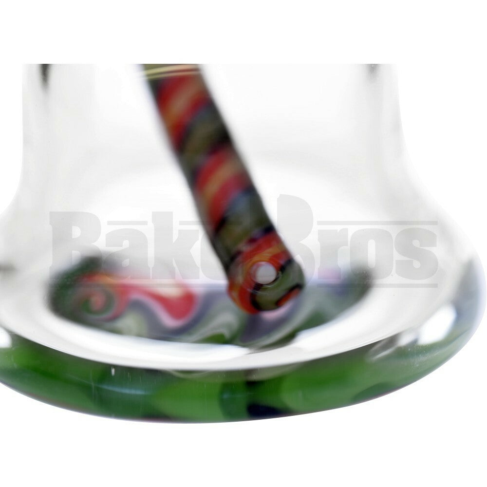 WP BEAKER NANO BELL RIG W/ WIG WAG ART 4" RASTA MALE 10MM