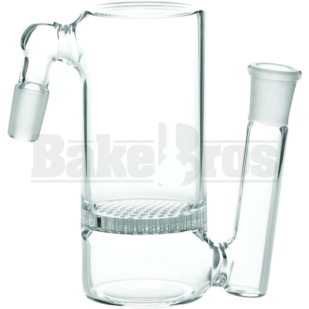 ASHCATCHER HONEYCOMB DISK PERC 45* ANGLED JOINT S CONFIG CLEAR MALE 14MM