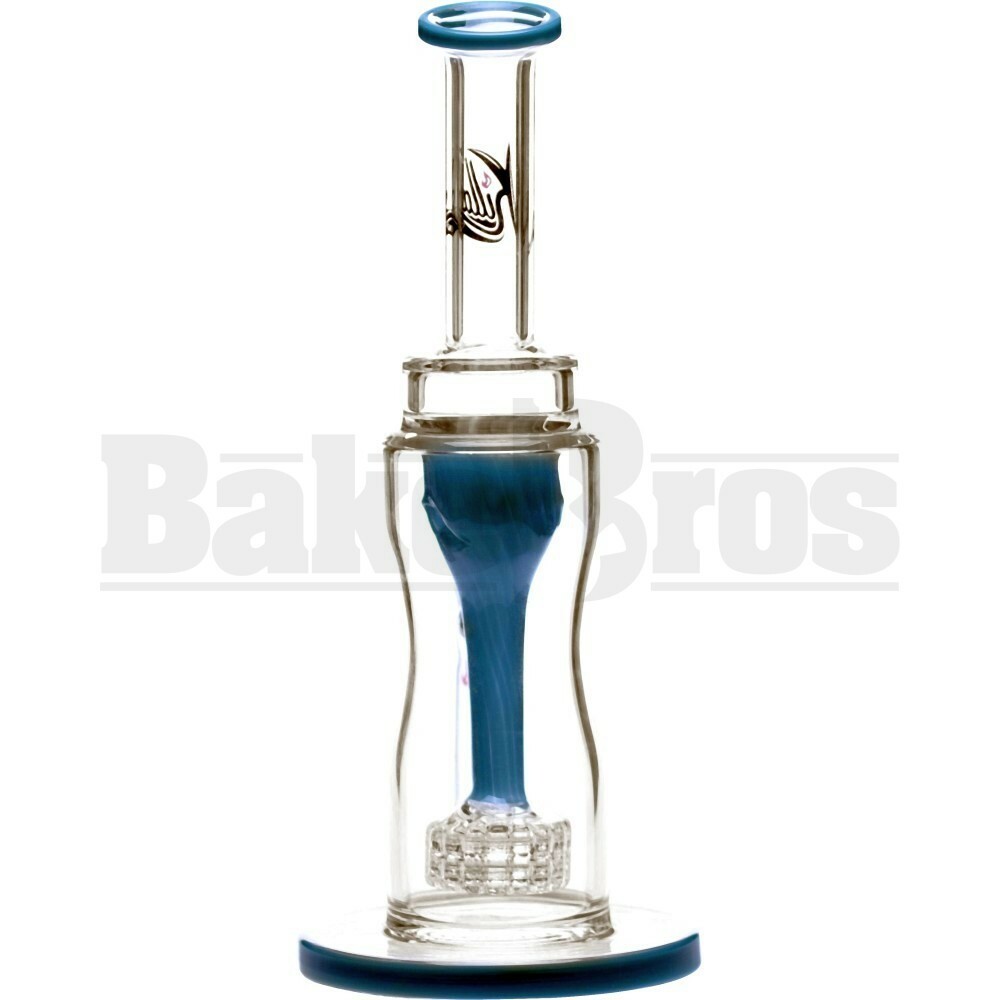 KILLA GLASS WP INCYCLER TURBINE STEREO MATRIX PERC 11" TEAL MALE 14MM