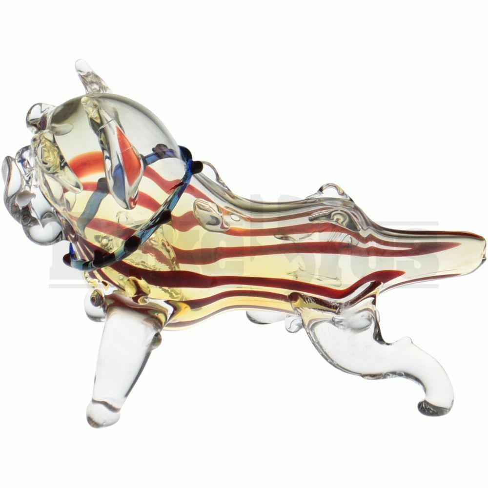 ANIMAL HAND PIPE GUILTY BULLDOG 5" BLUE