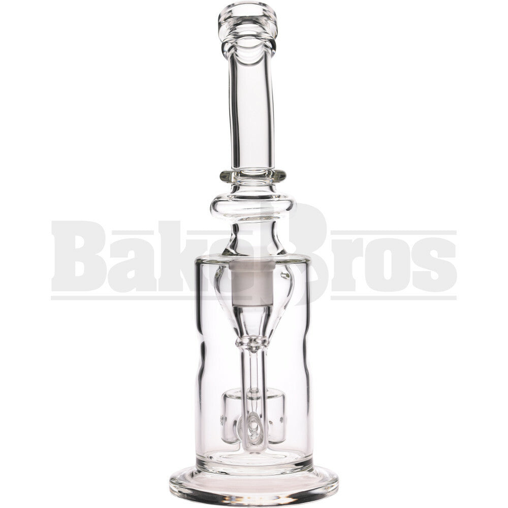 WP INCYCLER TURBINE FUNNEL W/ 3 HOLE CAPSULE PERC 12" CLEAR FEMALE 18MM