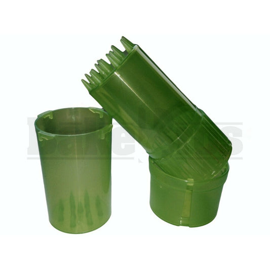 MEDTAINER CONTAINER GRINDER 3 PIECE 3.5" TRANSLUCENT GREEN Pack of 1