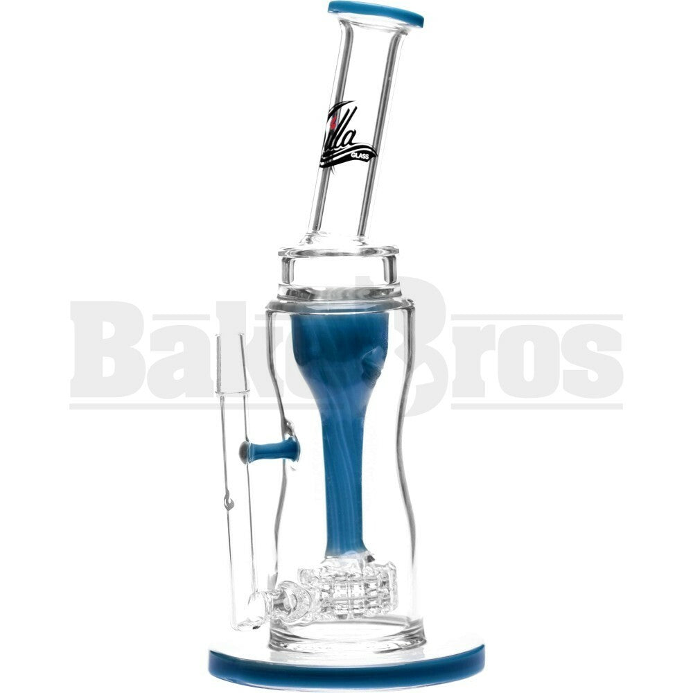 KILLA GLASS WP INCYCLER TURBINE STEREO MATRIX PERC 11" TEAL MALE 14MM