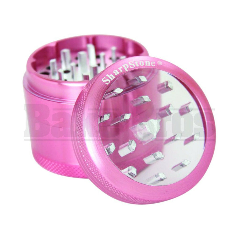 SHARPSTONE CLEAR TOP GRINDER 4 PIECE 2.2" PINK Pack of 1