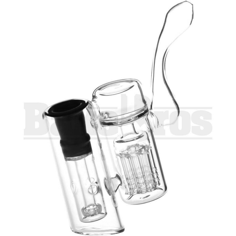 WP 2 CHAMBERS MINITREE & SHOWERHEAD PERC 6" BLACK FEMALE 18MM