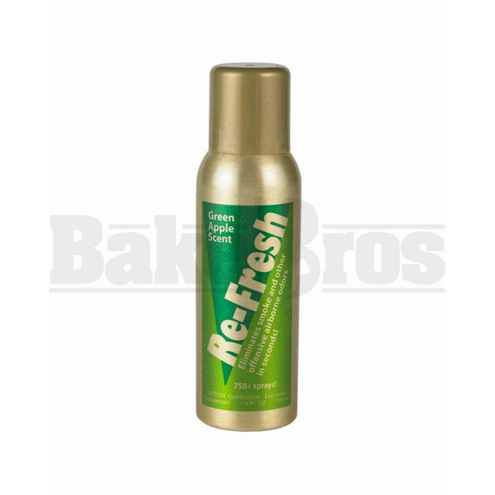 RE-FRESH AIR FRESHENER SPRAY 4 FL OZ Pack of 1 GREEN APPLE