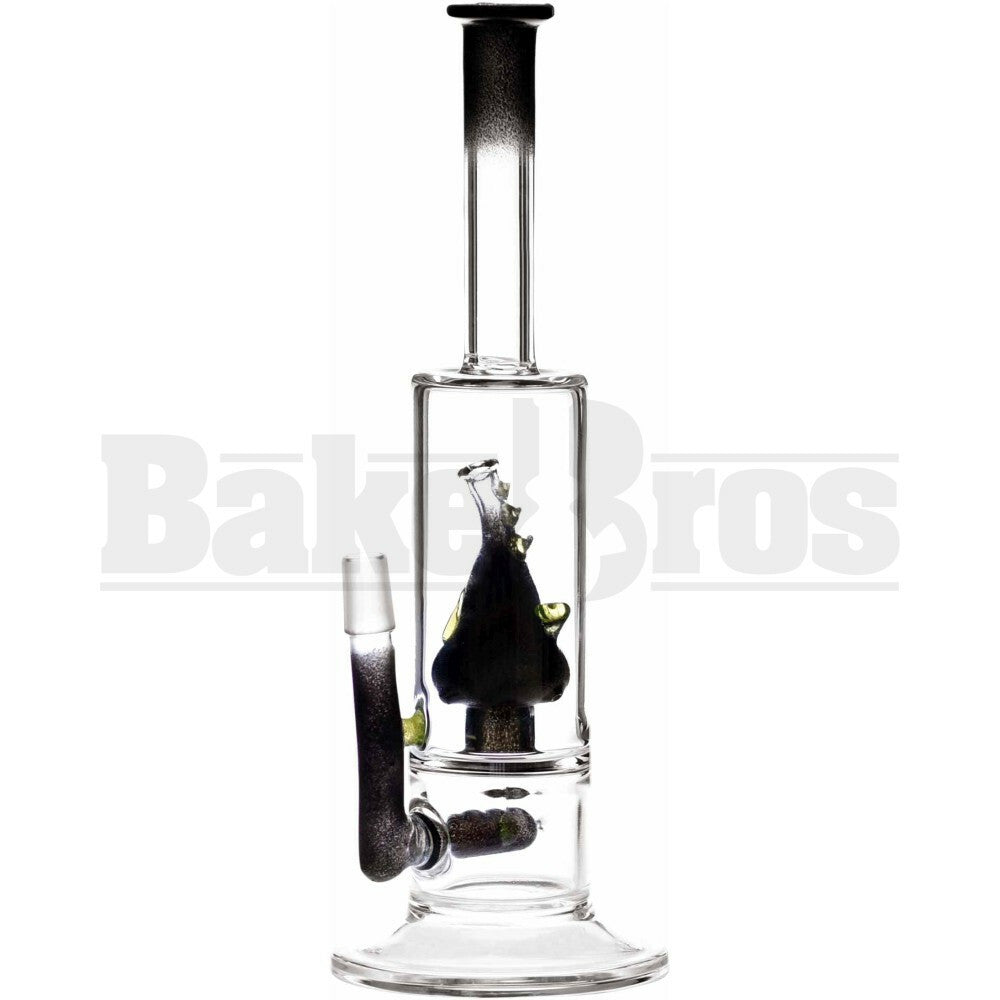 KROWN KUSH WP STRAIGHT TUBE W/ NANO OIL RIG PERC 13" ILLUMINATI MALE 18MM