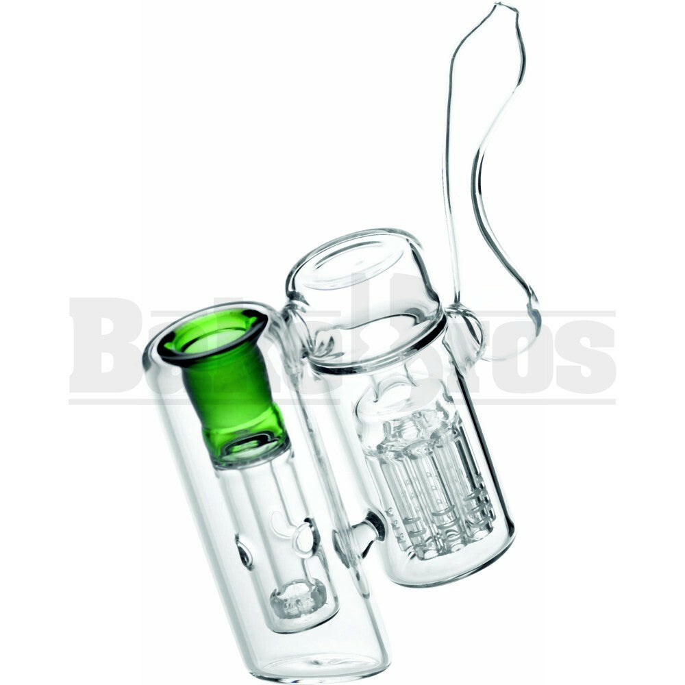 WP 2 CHAMBERS MINITREE & SHOWERHEAD PERC 6" GREEN FEMALE 18MM