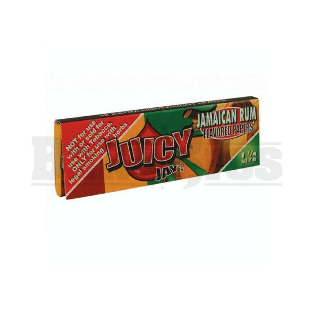 JUICY JAY'S FLAVORED PAPERS 32 LEAVES 1 1/4 JAMAICAN RUM Pack of 1