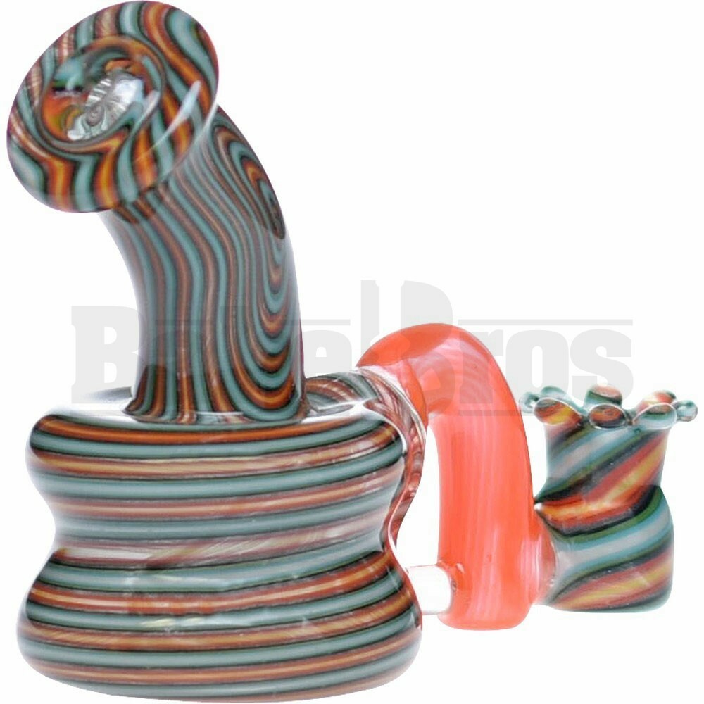 PHAT ASS GLASS WP MICRO TURTLE NECK 3" SWIRL WIG WAG FIRE & AIR FEMALE 10MM