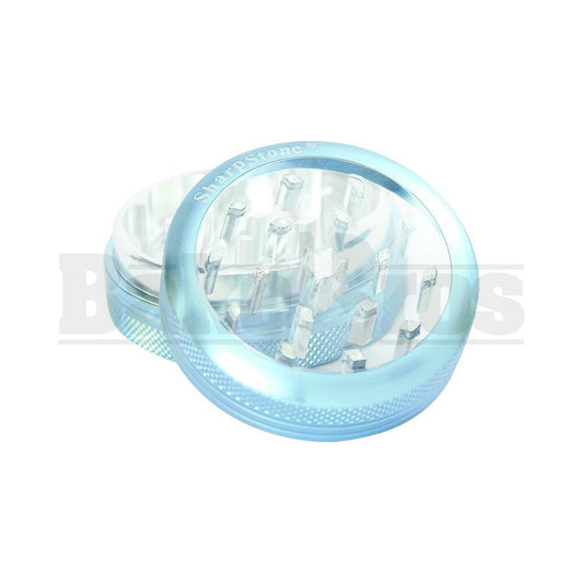 SHARPSTONE CLEAR TOP GRINDER 2 PIECE 2.2" BLUE Pack of 1