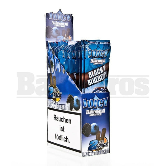 JUICY JAY'S DOUBLE 2 WRAPS BLACK N' BLUEBERRY Pack of 25