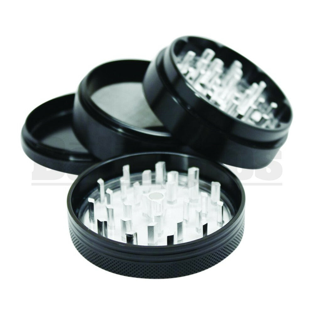 SHARPSTONE CLEAR TOP GRINDER 4 PIECE 2.5" BLACK Pack of 1