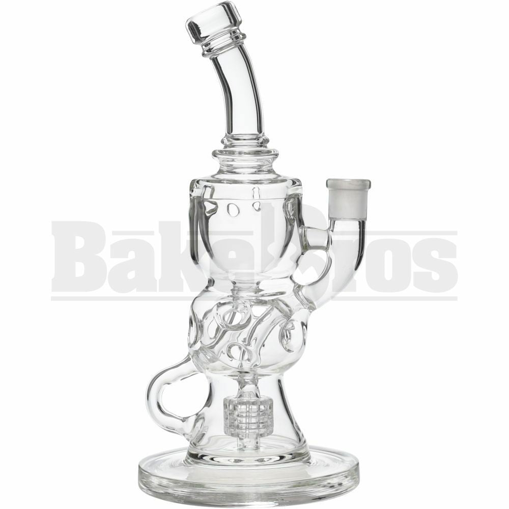 WP BENT NECK INCYCLER W/ STEREO MATRIX & SWISS BALL PERC 10" CLEAR FEMALE 14MM