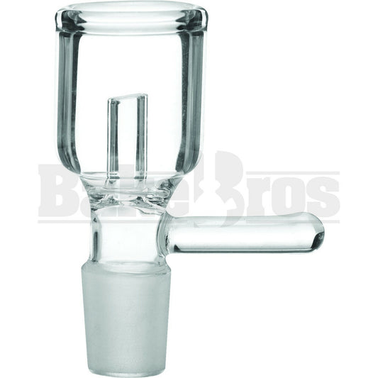 BOWL DOMELESS VAPOR WITH HANDLE CLEAR 18MM