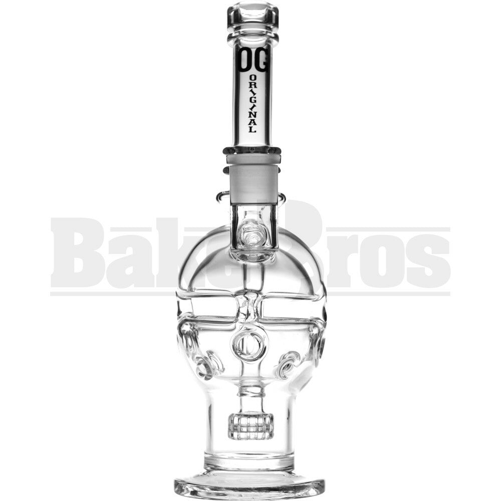 OG ORIGINAL GLASS WP FABERGE EGG W/ STEREO MATRIX PERC 10" CLEAR MALE 18MM