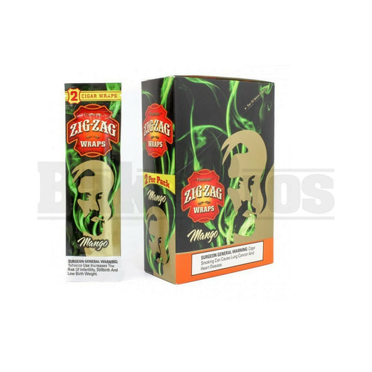 ZIG ZAG CIGAR WRAPS 2 PER PACK MANGO Pack of 6