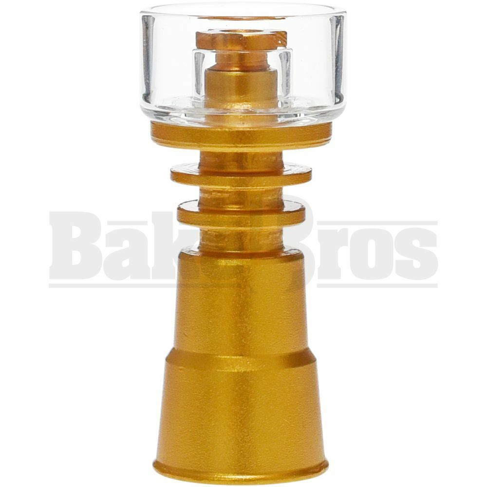 14MM NAIL QUARTZ REACTOR DOUBLE CROSS INJECTION GOLD FEMALE