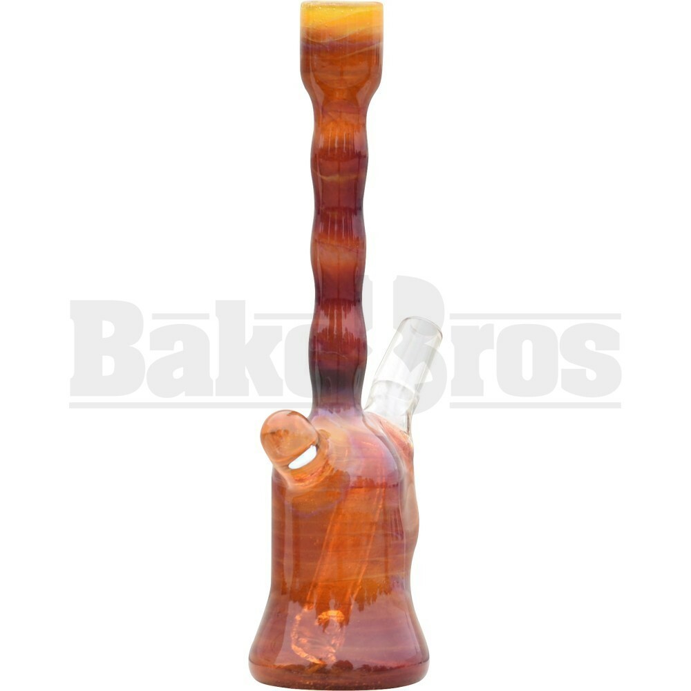 SAN DIEGO BORO GLASS WP MINI TUBE W/ OPAL 7" AMBER PURPLE MALE 14MM