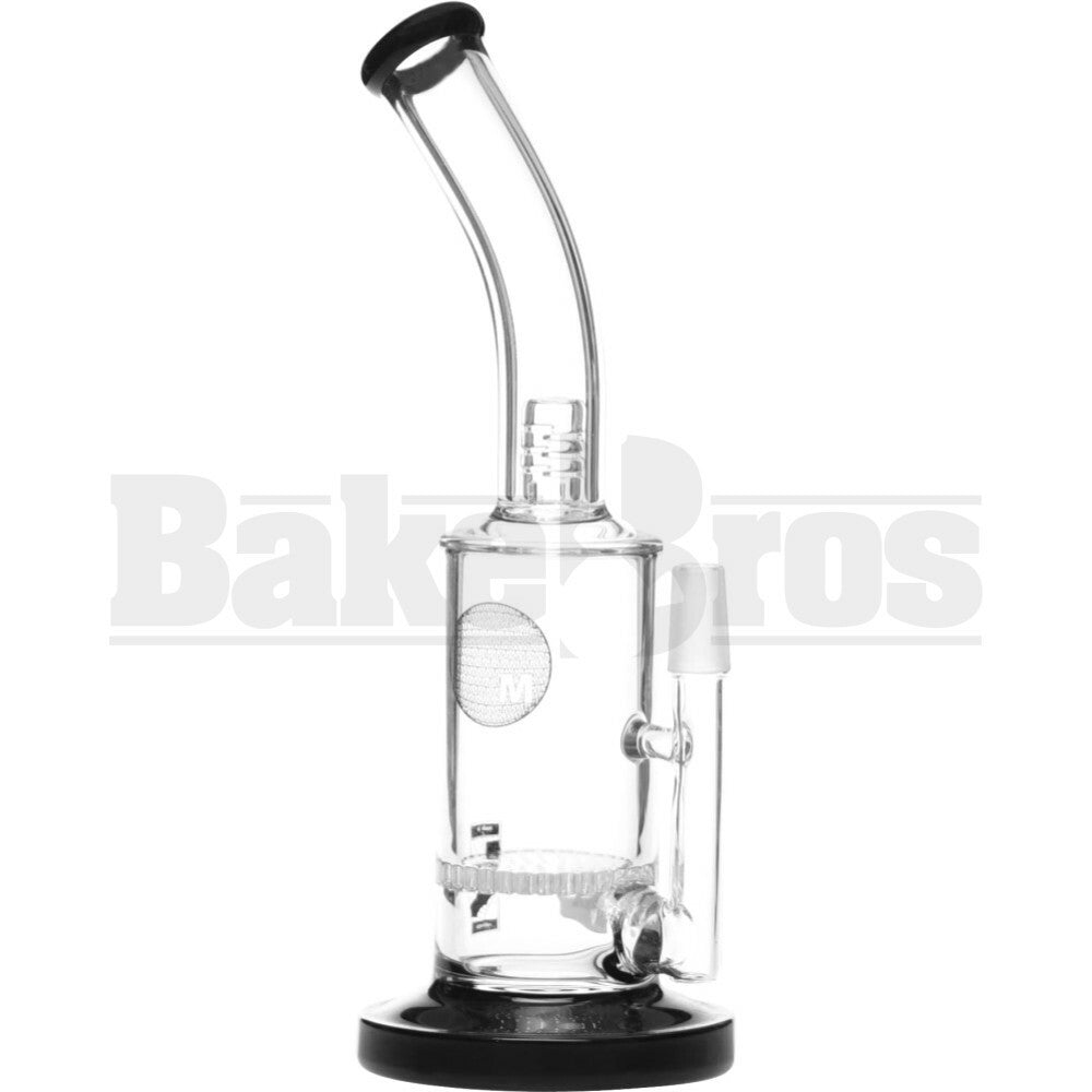 MAVERICK WP BENT NECK W/ HONEYCOMB AND SPLASHGUARD PERC 10" BLACK MALE 14MM