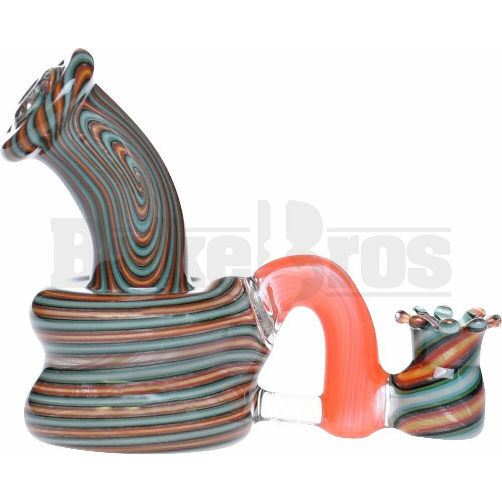 PHAT ASS GLASS WP MICRO TURTLE NECK 3" SWIRL WIG WAG FIRE & AIR FEMALE 10MM