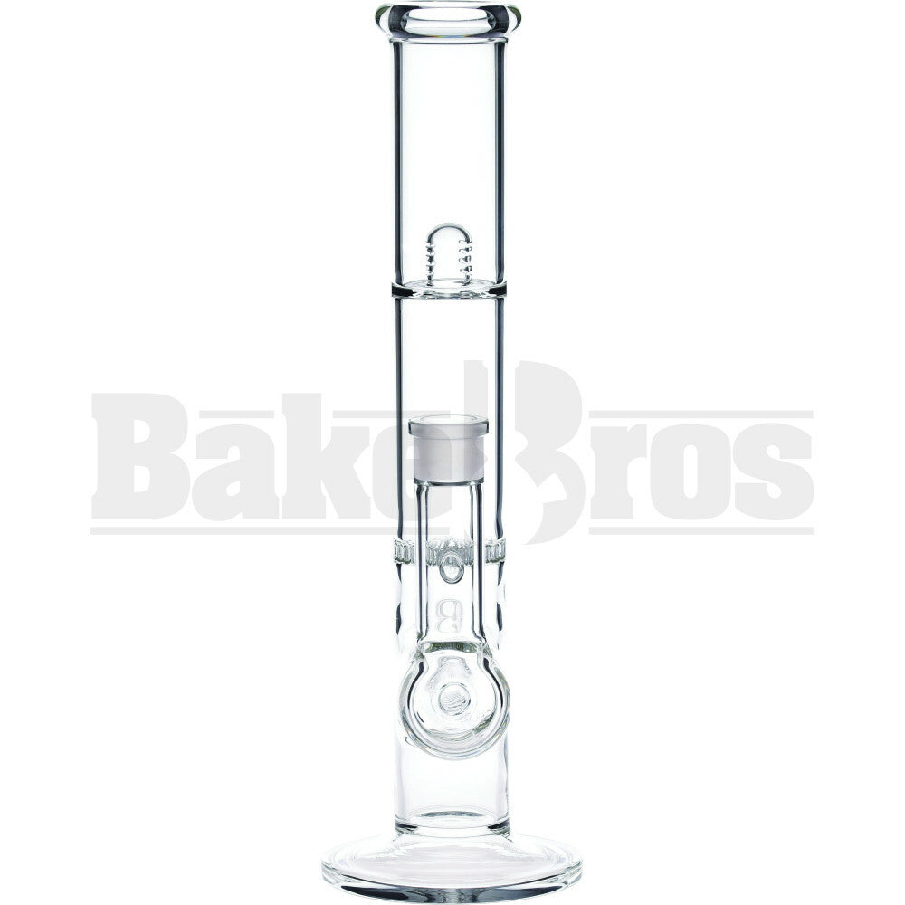 WP T-SHAPE TUBE HONEYCOMB DISK INILNE PERC W/ SPLASH STEMLESS 13" CLEAR FEMALE 18MM