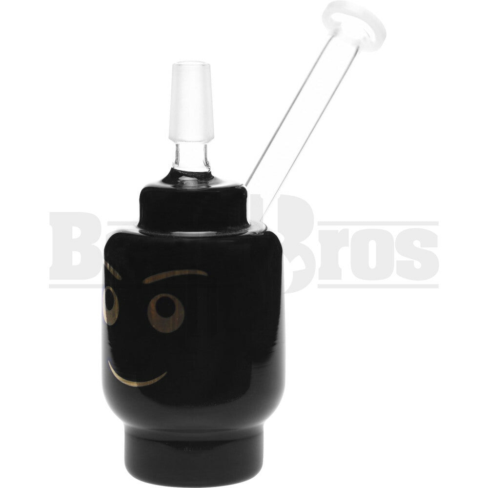 WP HAPPY FACE CYLINDER 6" BLACK GOLD MALE 14MM