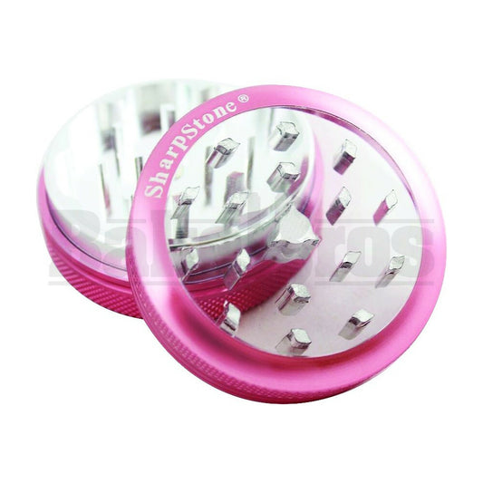 SHARPSTONE CLEAR TOP GRINDER 2 PIECE 2.2" PINK Pack of 1