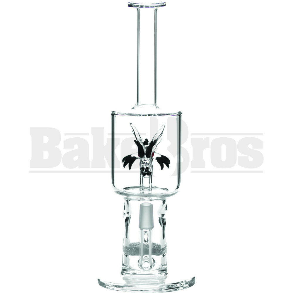 WP DRAGON HEAD PERC STR 14" CLEAR MALE 18MM