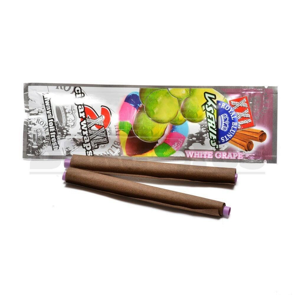 XXL ROYAL BLUNTS K SERIES CIGAR WRAPS 2 PER PACK WHITE GRAPE Pack of 12