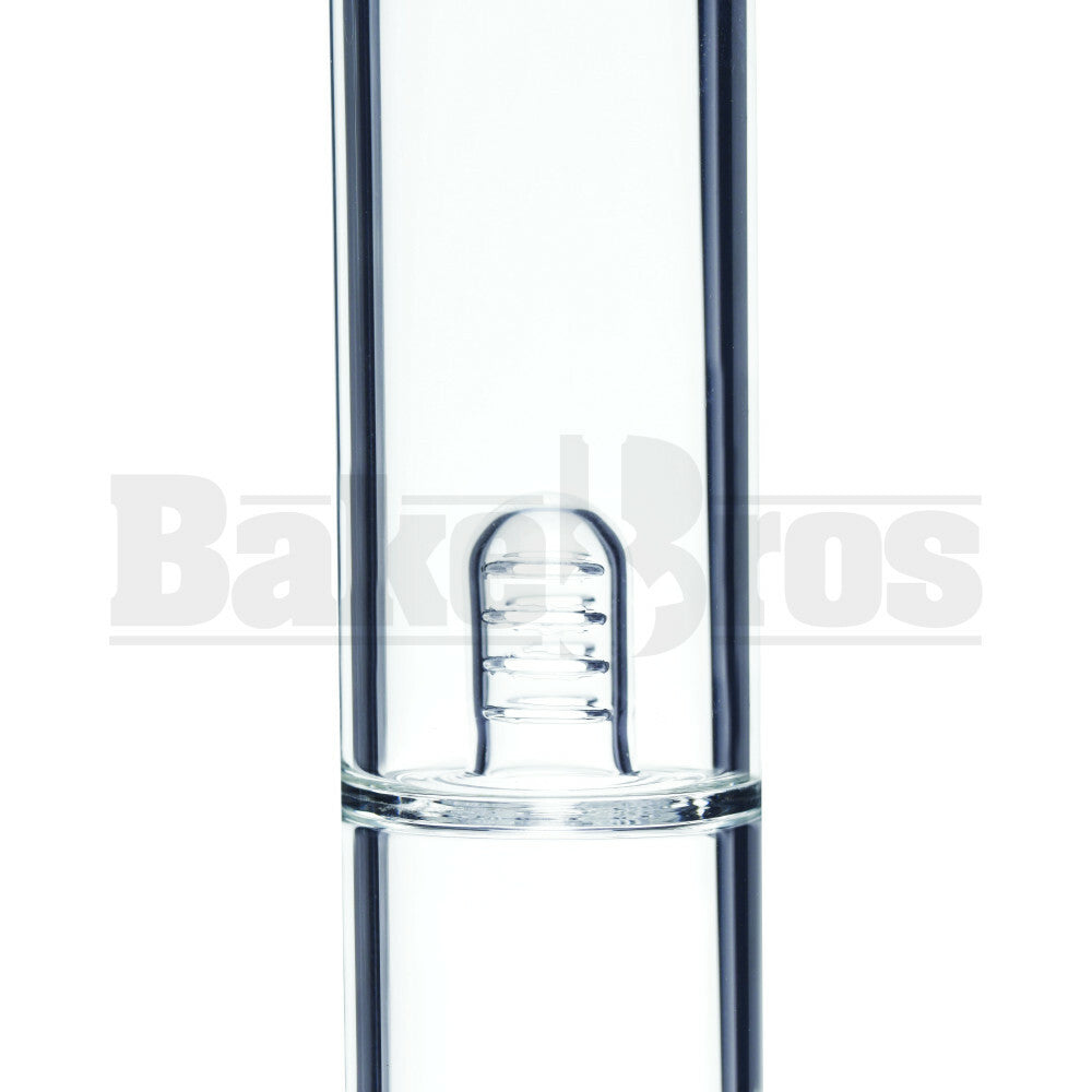 WP 2X BRILLIANCE PERC WITH INLINE T-SHAPE AND SPLASHGUARD 13" CLEAR FEMALE 18MM